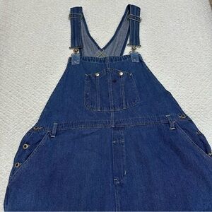 Vintage Discontinued Ragtop Blue Denim Overalls Size 24